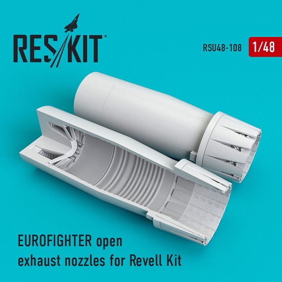 Reskit RSU48-0108 - 1/48 Eurofighter open exhaust nozzles for Revell Kit  scale